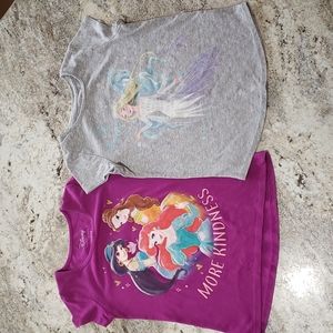 Bundle of 2 Disney Jumping Beans Girl's 6/6X Shirts